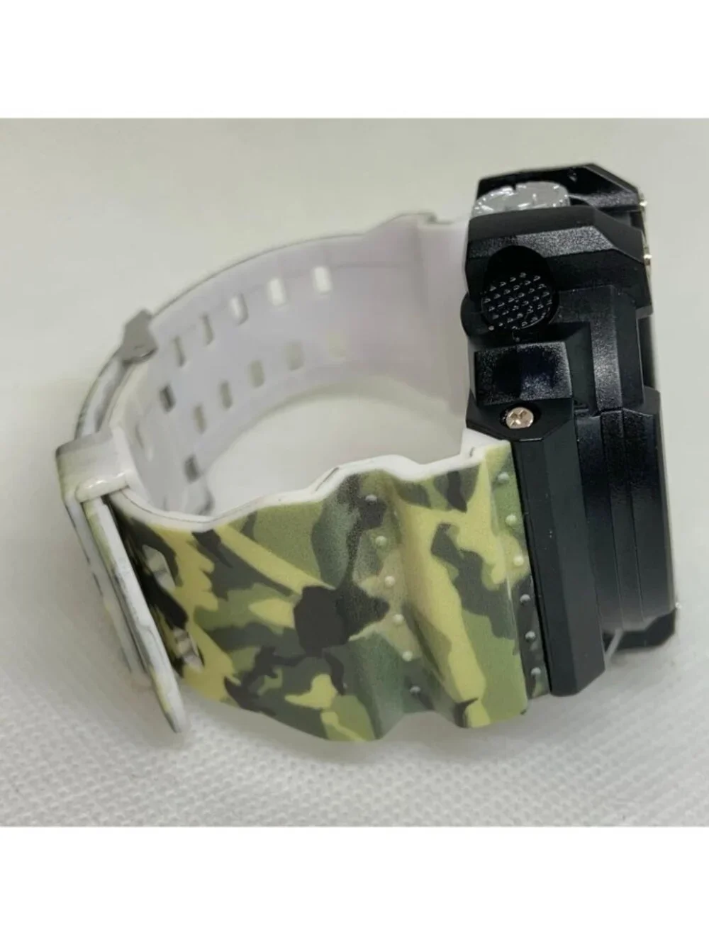 Captain John men’s digital watch quartz 52mm black  plastic military running
